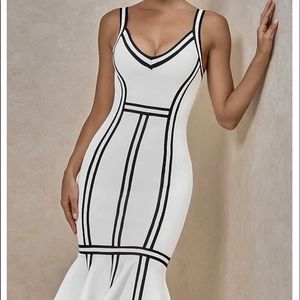 Brand new with tags Spandex gorgeous midi dress.